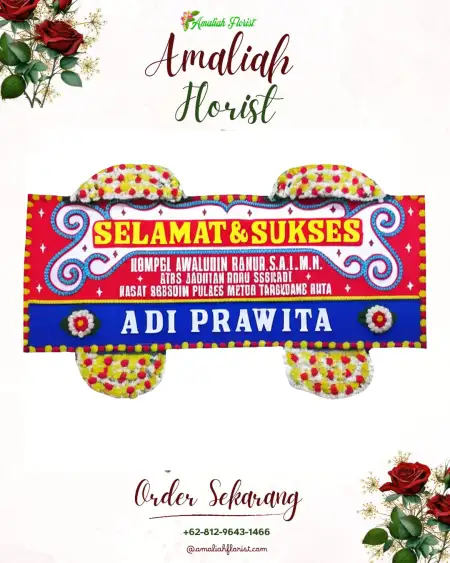 Papan Bunga Ucapan Selamat Pasir Garam